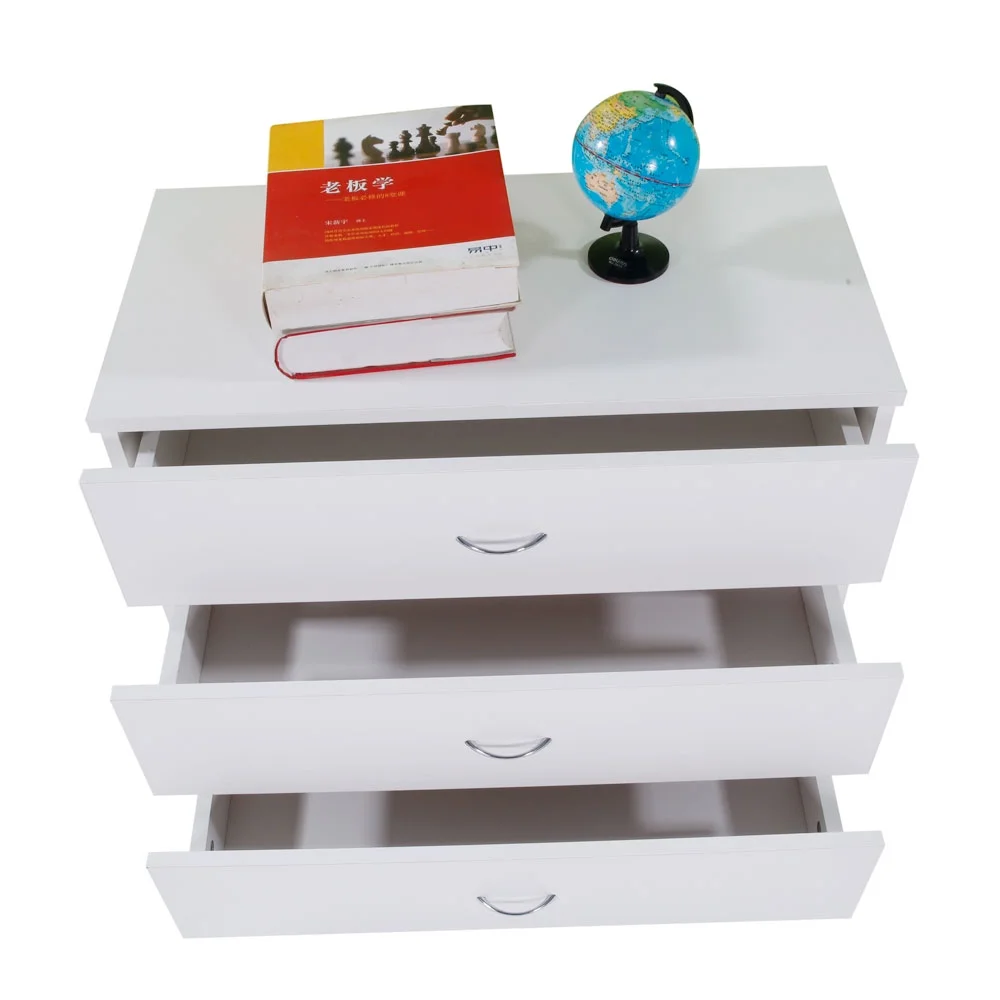 BMTBUY Modern Simple 3-Drawer Dresser White