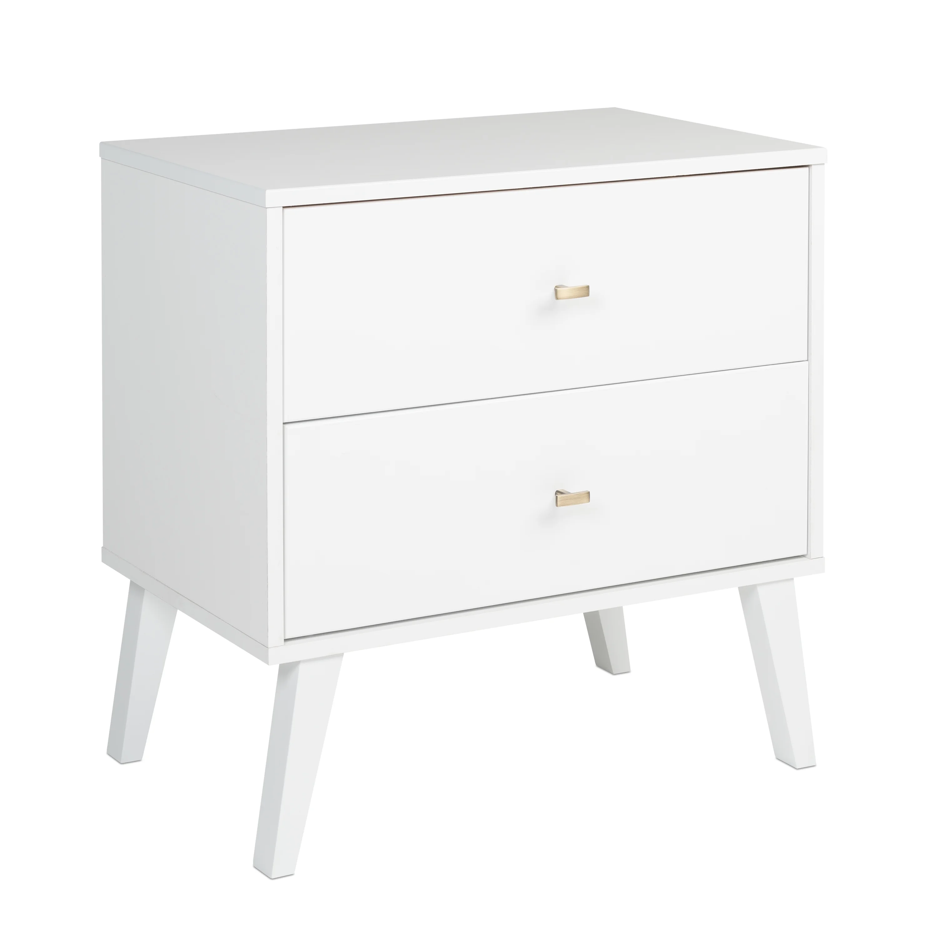 Prepac Milo Mid-Century Modern 2-Drawer Nightstand, 16