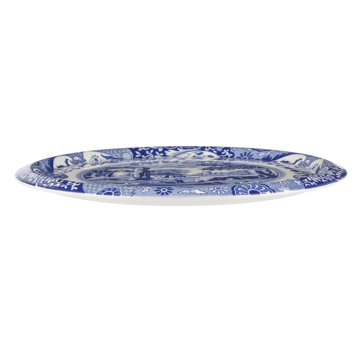 Spode  Blue Italian 2 Piece Serving Platter with Dome