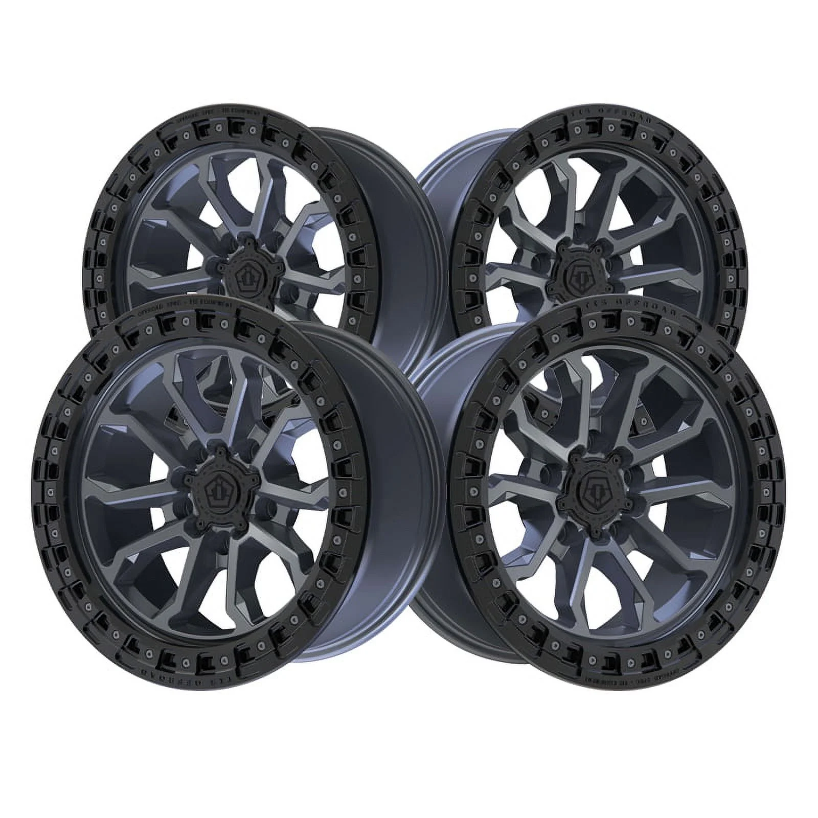 17x9 TIS 556AB Satin Anthracite Black Lip Wheel 5x5 (-12mm)