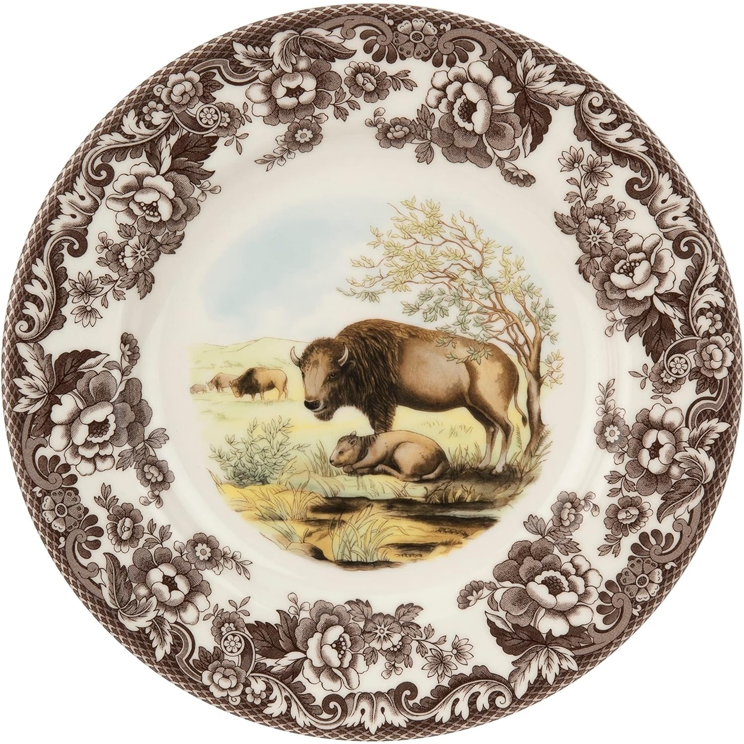 Spode Woodland American Wildlife Snowshoe Rabbit Dinner Plate