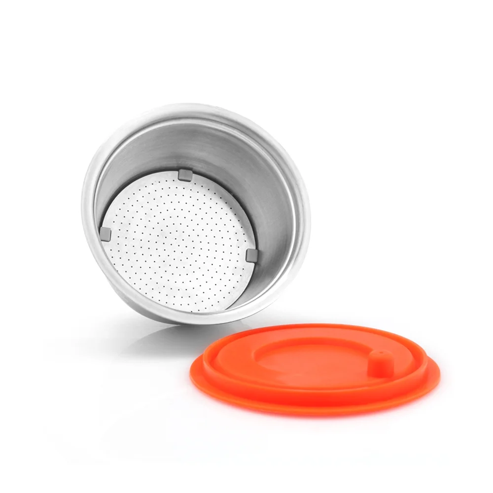 Aibecy Reusable Milk Capsule Stainless Steel Refillable Milk Foam Pod Compatible with Dolce Gusto