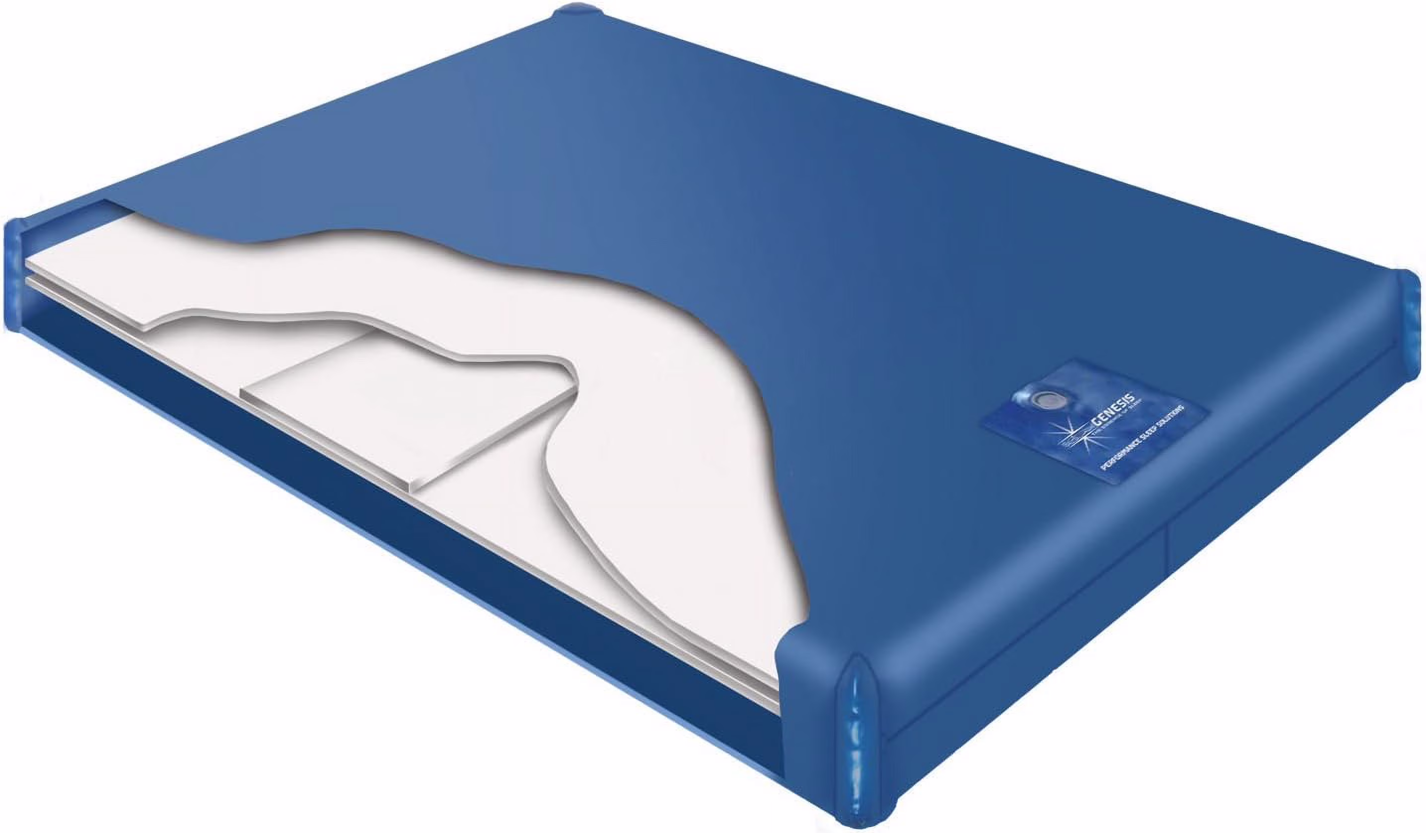 King Genesis 500 Mattress Bundle W/Liner And Fill & Drain Kit For Hardside (Wood Frame) Waterbed (RHS06)