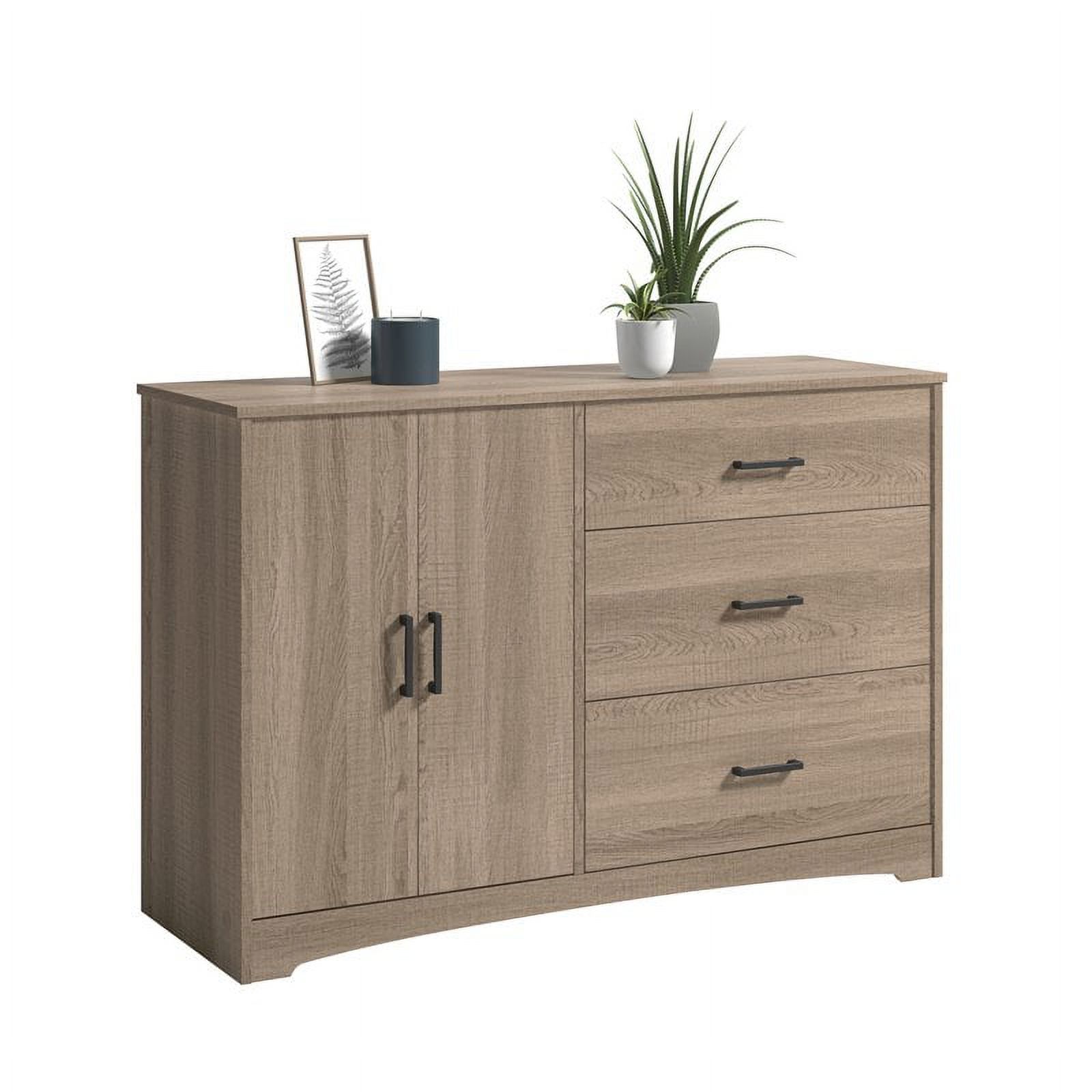 Sauder Beginnings 3-Drawer Dresser, Summer Oak Finish
