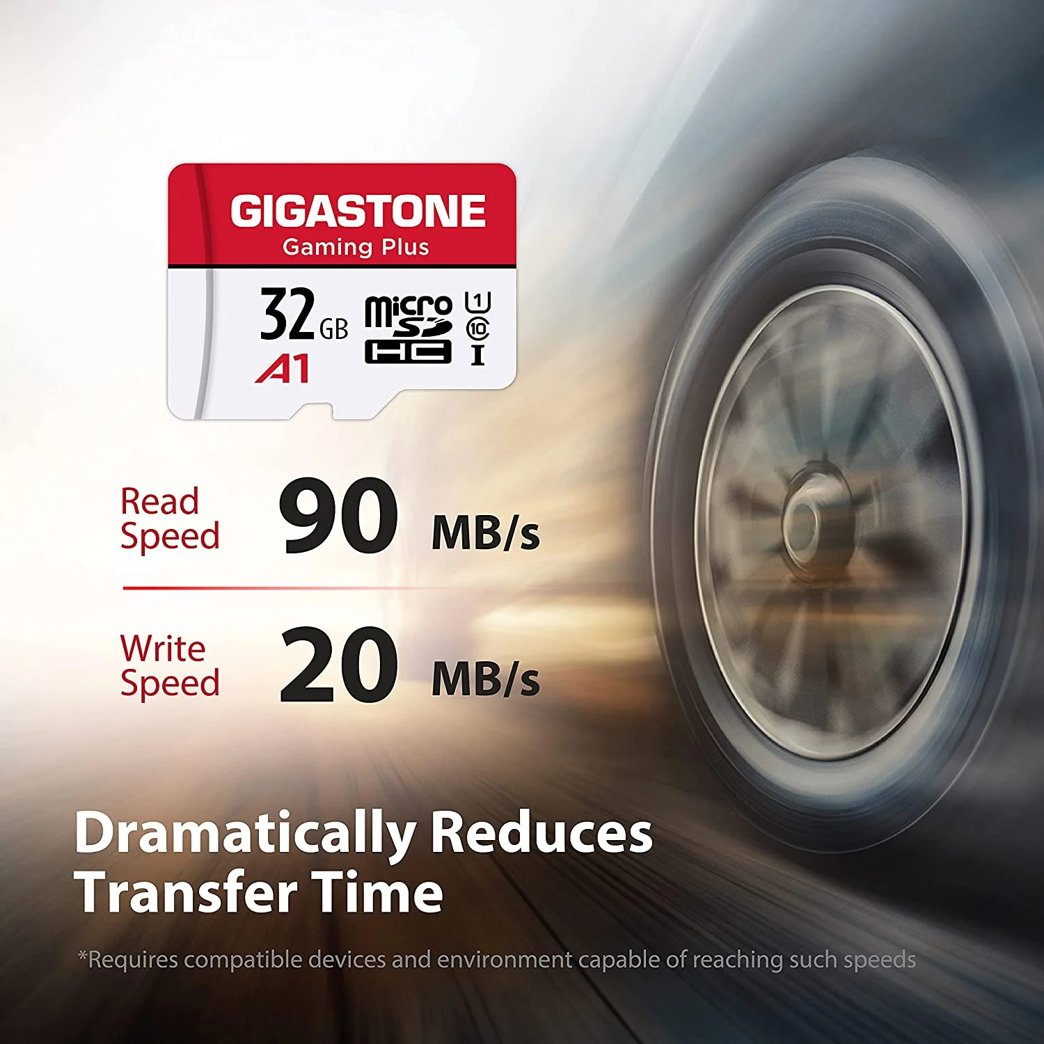 [Gigastone] Micro SD Card 32GB 5-Pack, Gaming Plus, MicroSDHC Memory Card for Nintendo-Switch, Wyze Cam, Roku, Full HD Video Recording, UHS-I U1 A1 Class 10, up to 90MB/s, with MicroSD to SD Adapter