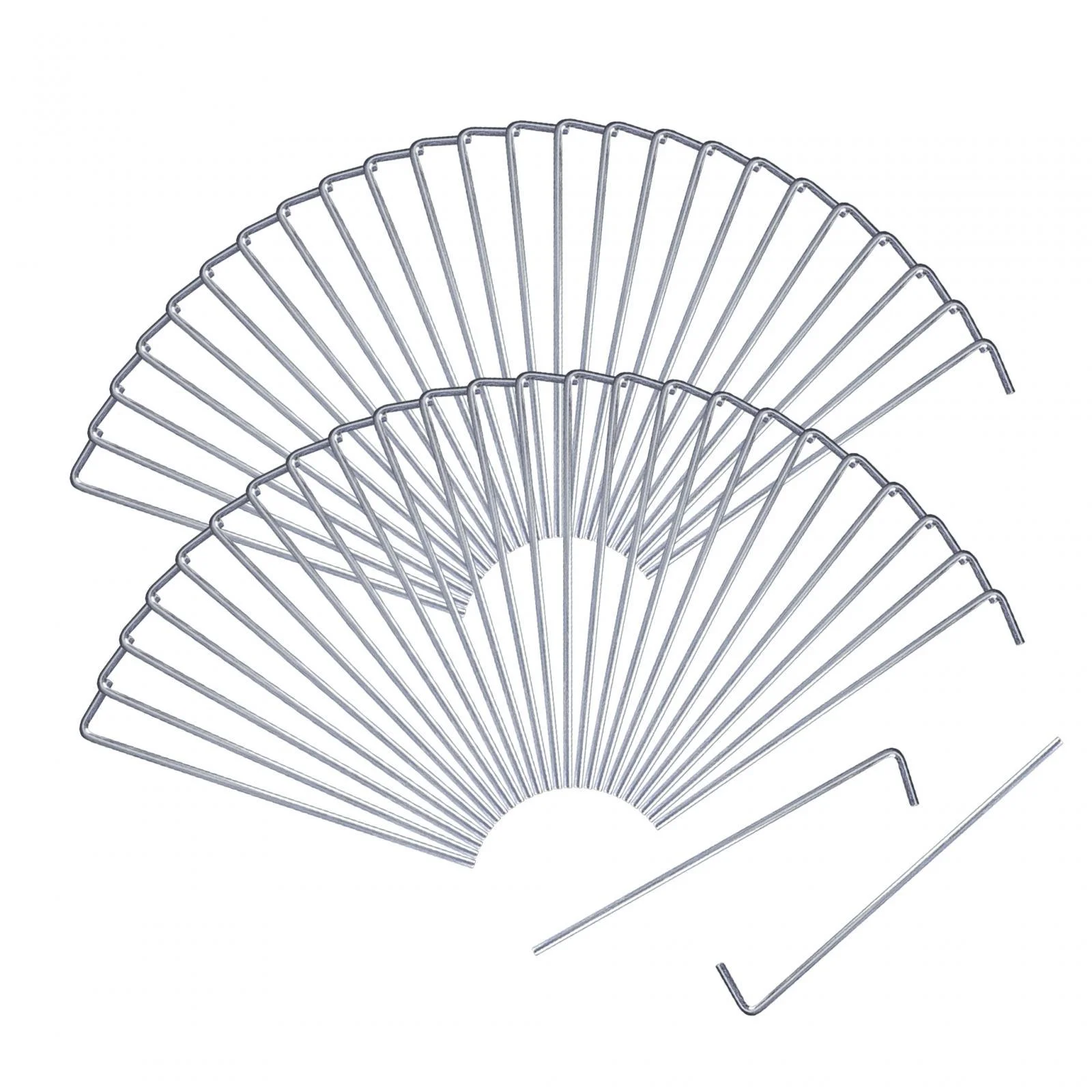 Pack of 50 Tent Pegs Nails 7.9inch Aluminum Alloy Rust Multifunctional