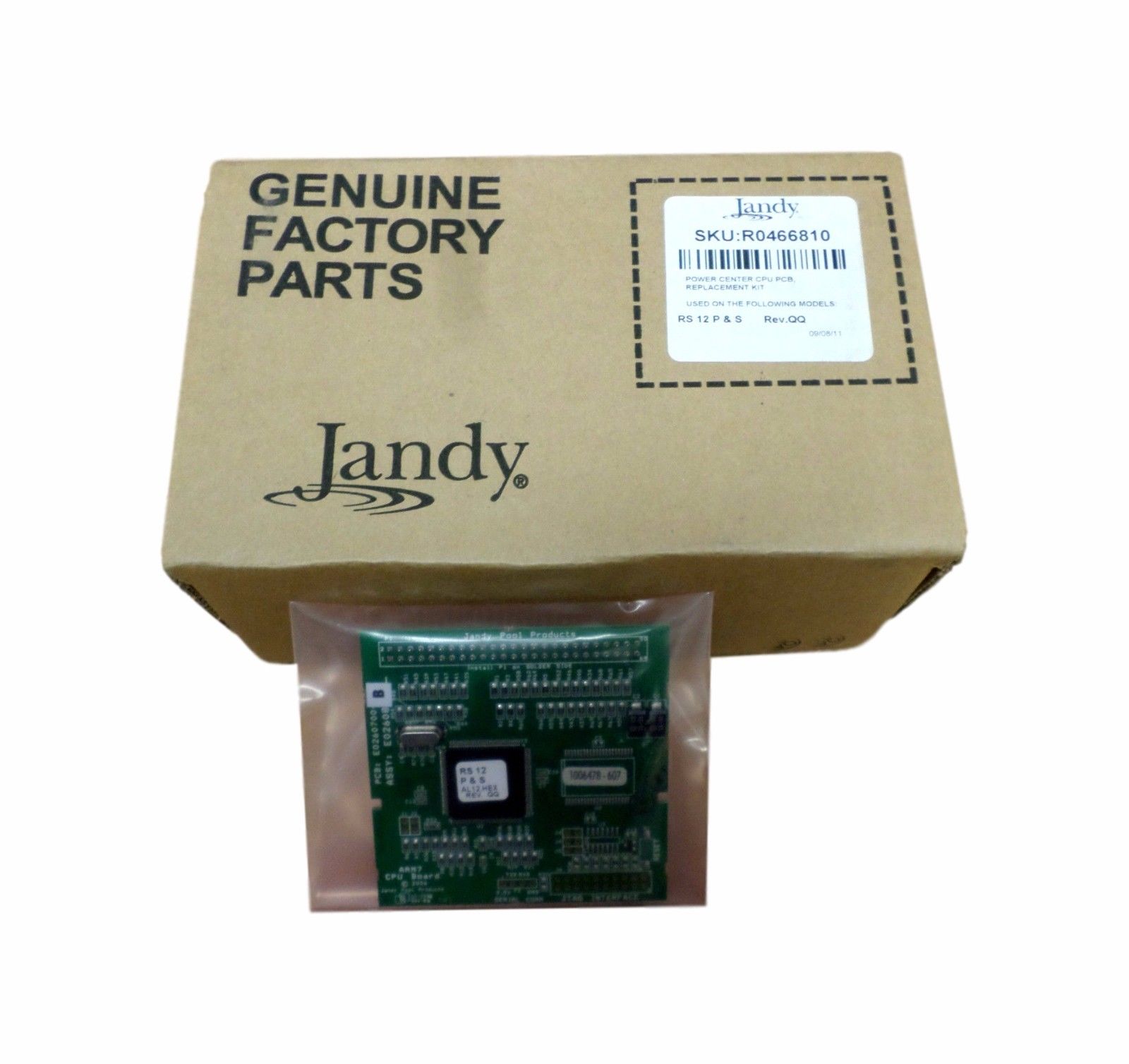 Jandy R0466810 RS12 P&S Power Center CPU PCB Replace REV. QQ RS 12 E0260700