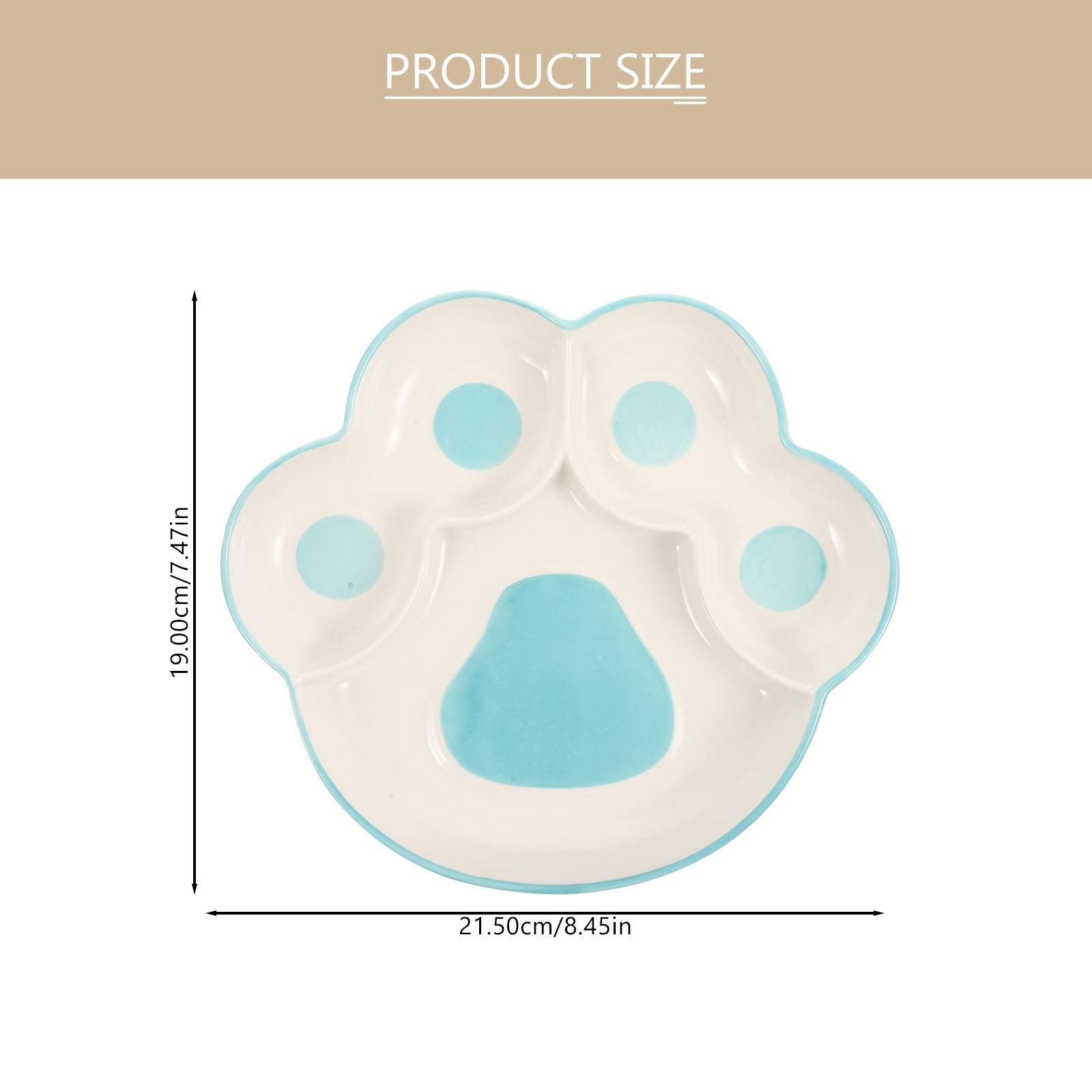 Multi-grid Plate Toddler Food Plate Decorative Food Plate Ceramic Dinner Plate Cake Serving Plate