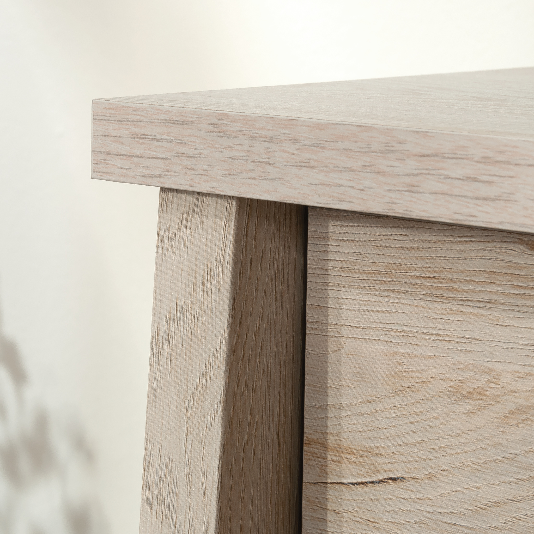 Sauder Trestle 6-Drawer Dresser in Chalked Dressernut, Chalked Chestnut Finish