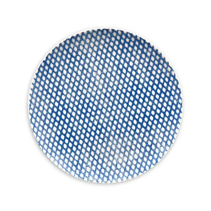 Noritake Blue Hammock Dots Coupe Salad Plate