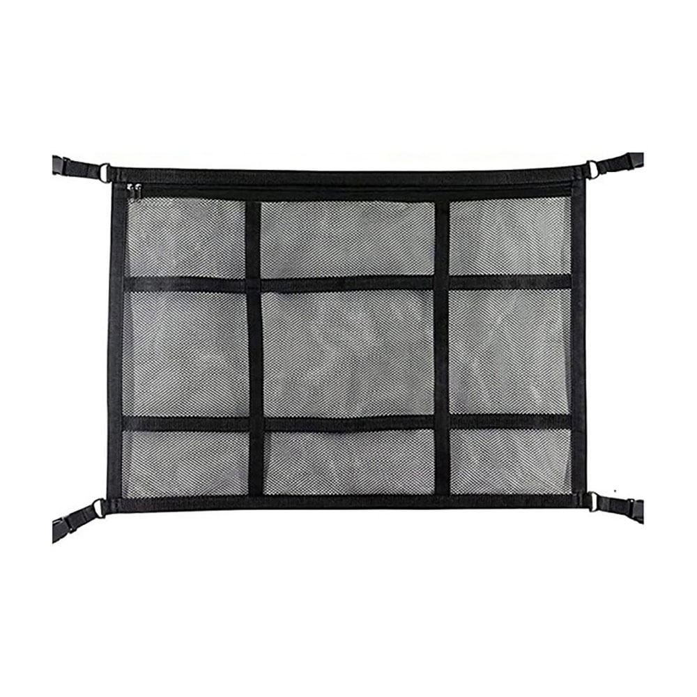 Organizer Auto Stowing Tidying Breathable Storage Bag Interior Cargo Net Car Roof Bag Auto Mesh Storage Bag Car Ceiling Storage Net Car Roof Cargo Net Mesh Campervan 2