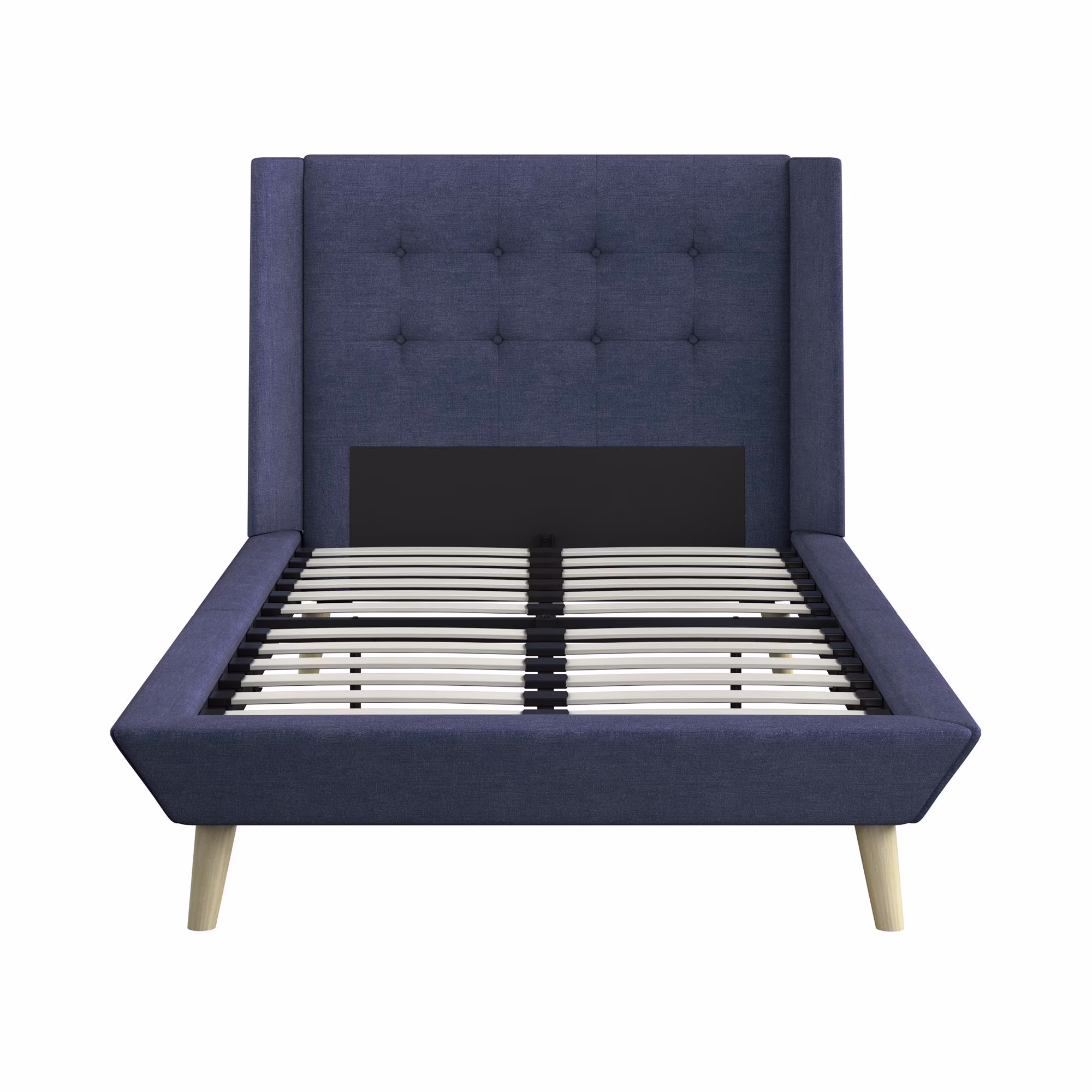 DHP Farnsworth Upholstered Bed, Twin, Blue Linen