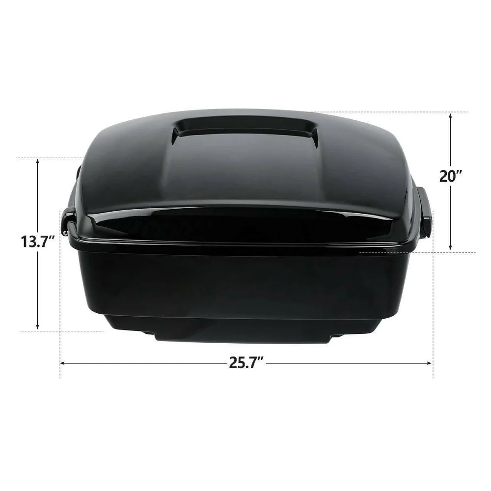 Teledu Black Pack Trunk Mounting Rack Fit For Harley-Davidson Harley Tour Pak