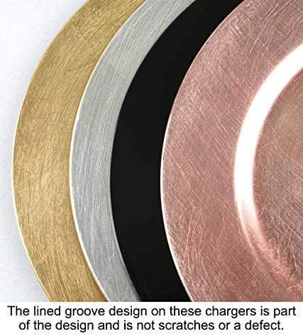 U-SHARE  Round Charger Plates Dinner Chargers - 13-inch Wedding Charger Plates