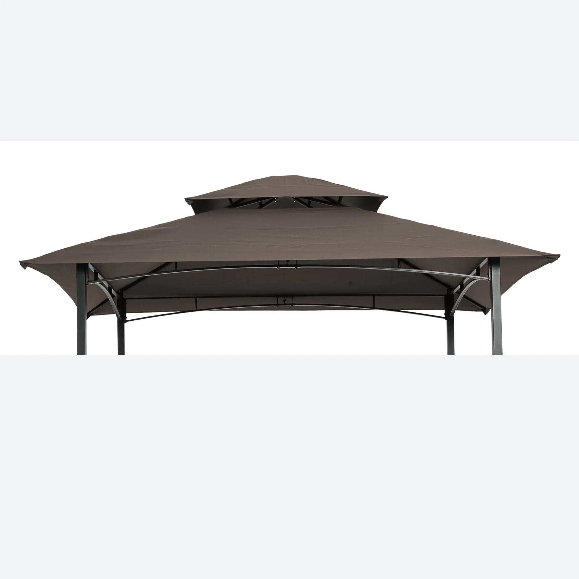 CoSoTower 8X5Ft Grill Gazebo Replacement Canopy, Double Tiered Bbq Tent Roof Top Cover