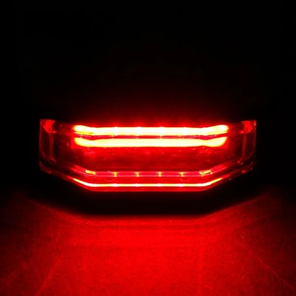 ODOMY USB Rechargeable Key Fob Controlled Bicycle Rear Light Cycling Anti-theft Alarm Warning Light