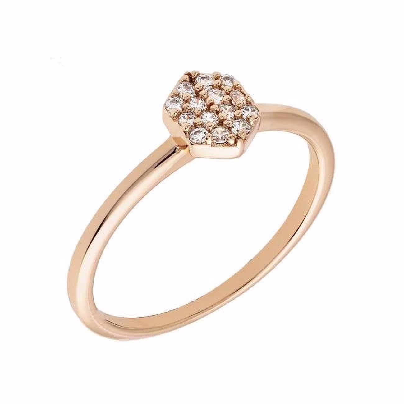 18k Rose Gold Plated Stackable Fashion Ring