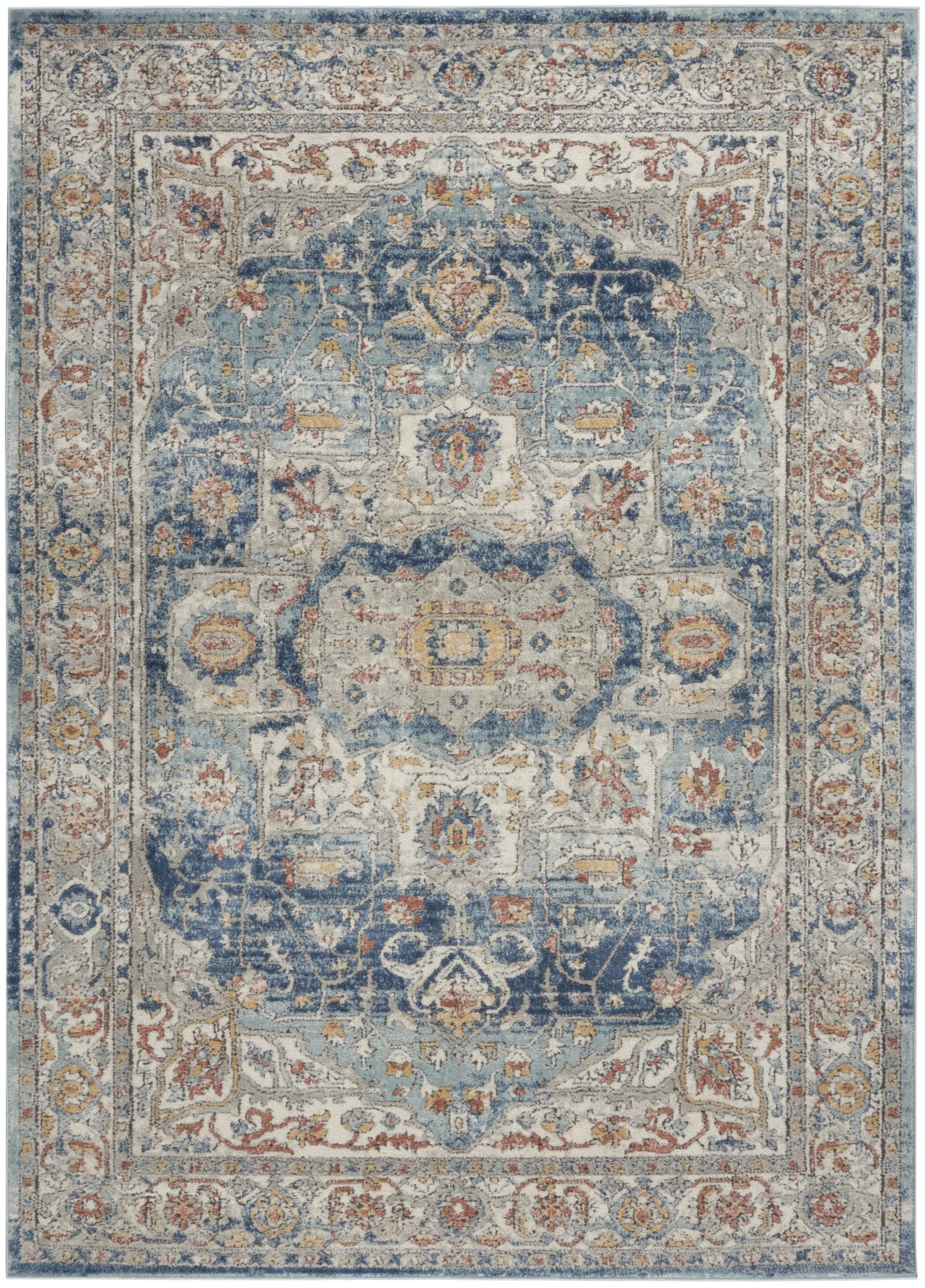 Nourison Concerto Persian Ivory Blue 5'3