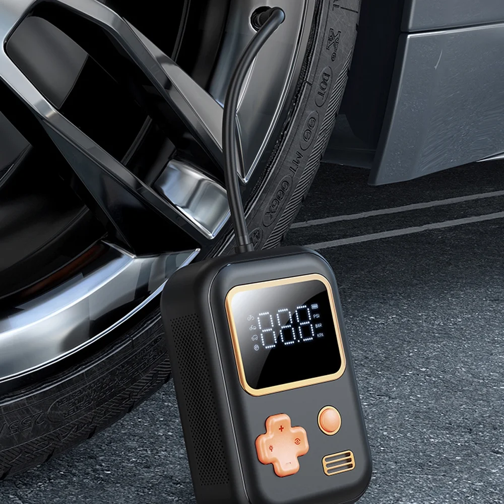 Lixada Handheld Car Air Pump 150PSI Cordless Compressor Electric Tire Inflator LED Auto-Off for Motorcycle Tires Balls Portable