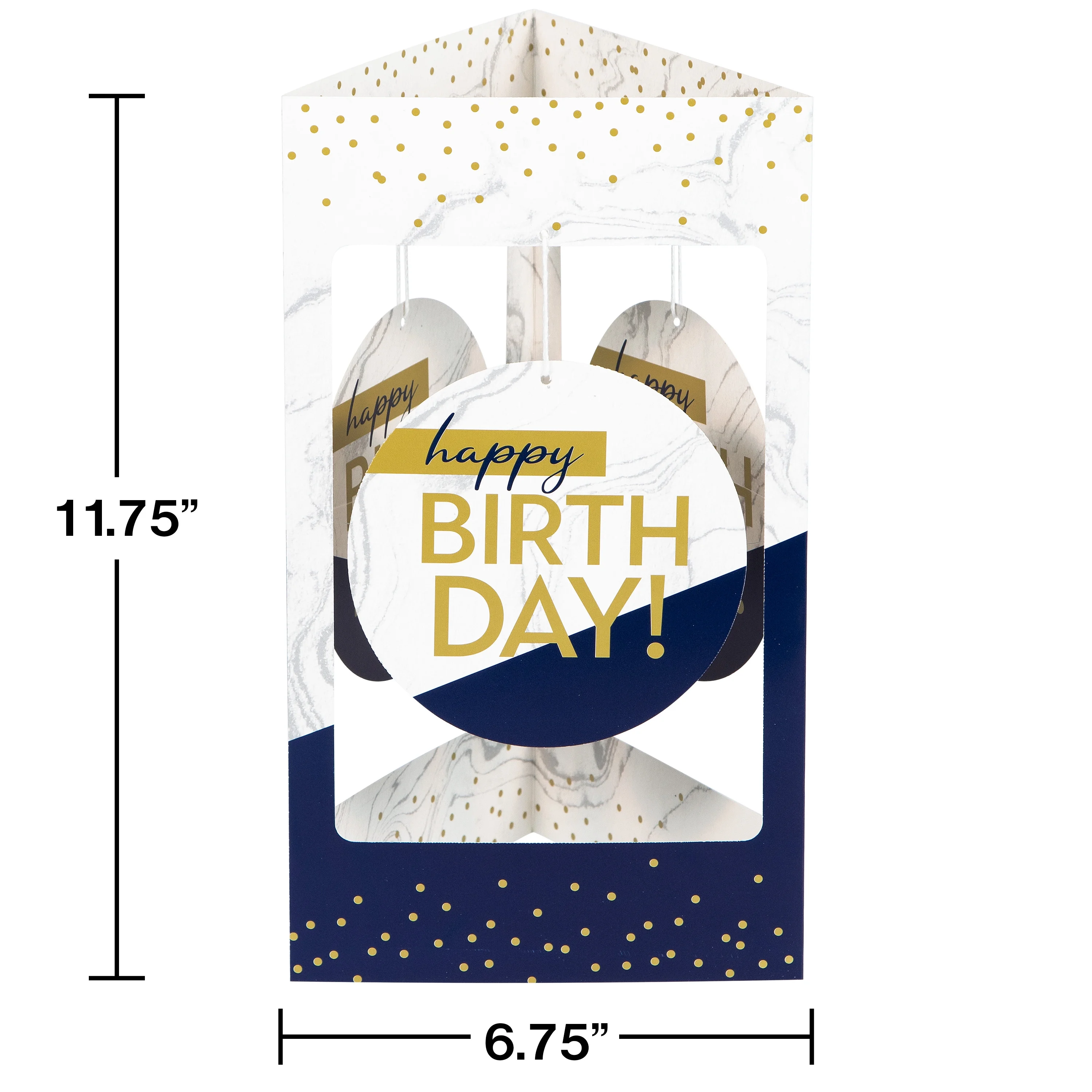 Creative Converting Navy and Gold 18th Birthday Party Kit, 29 Count