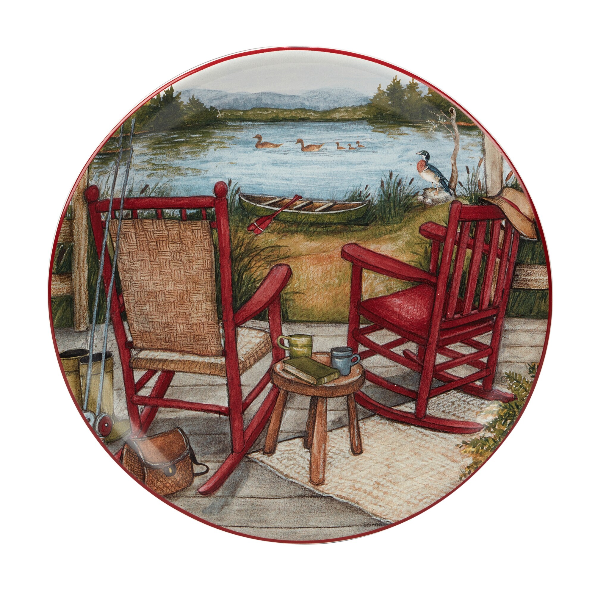 Certified International  Lake Retreat 9-inch Salad/Dessert Plates, Set of 4