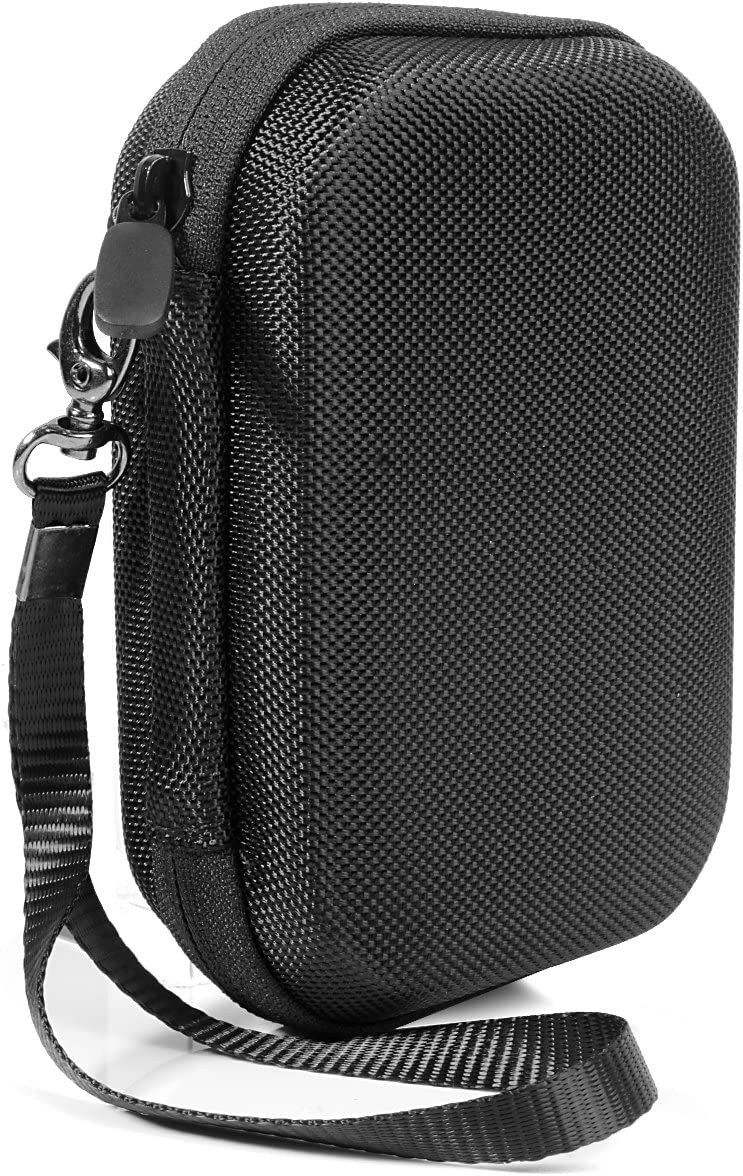 CaseSack Portable Speaker Case for Jabra Tour Bluetooth in-Car Speakerphone and GGMM E2 Portable WiFi Bluetooth Speaker, Mesh Accessories Pocket and Detachable Wrist Strap
