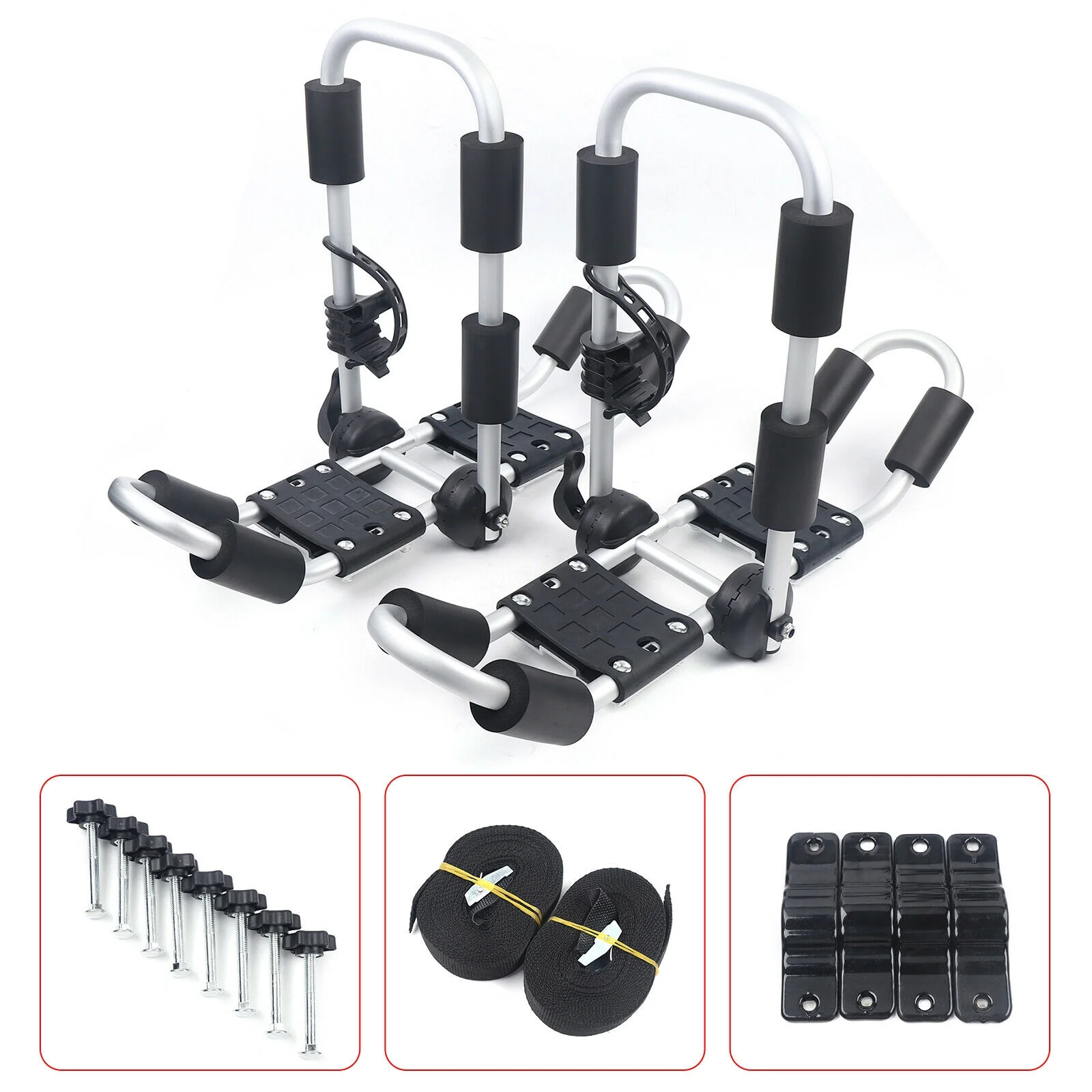 Oukaning 3 in 1 Universal Kayak/Canoe Car SUV Truck Roof Rack Top Mount Carrier Kayak