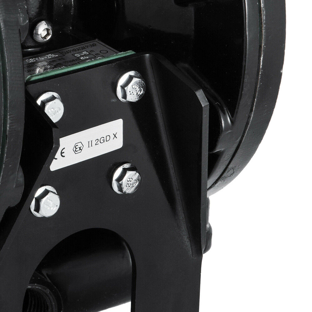 ZhdnBhnos 120PSI Air-Operated Double Diaphragm Pump 1 inch Inlet & Outlet Petroleum Fluids Heavy Duty Pneumatic Transfer Pump 35GPM