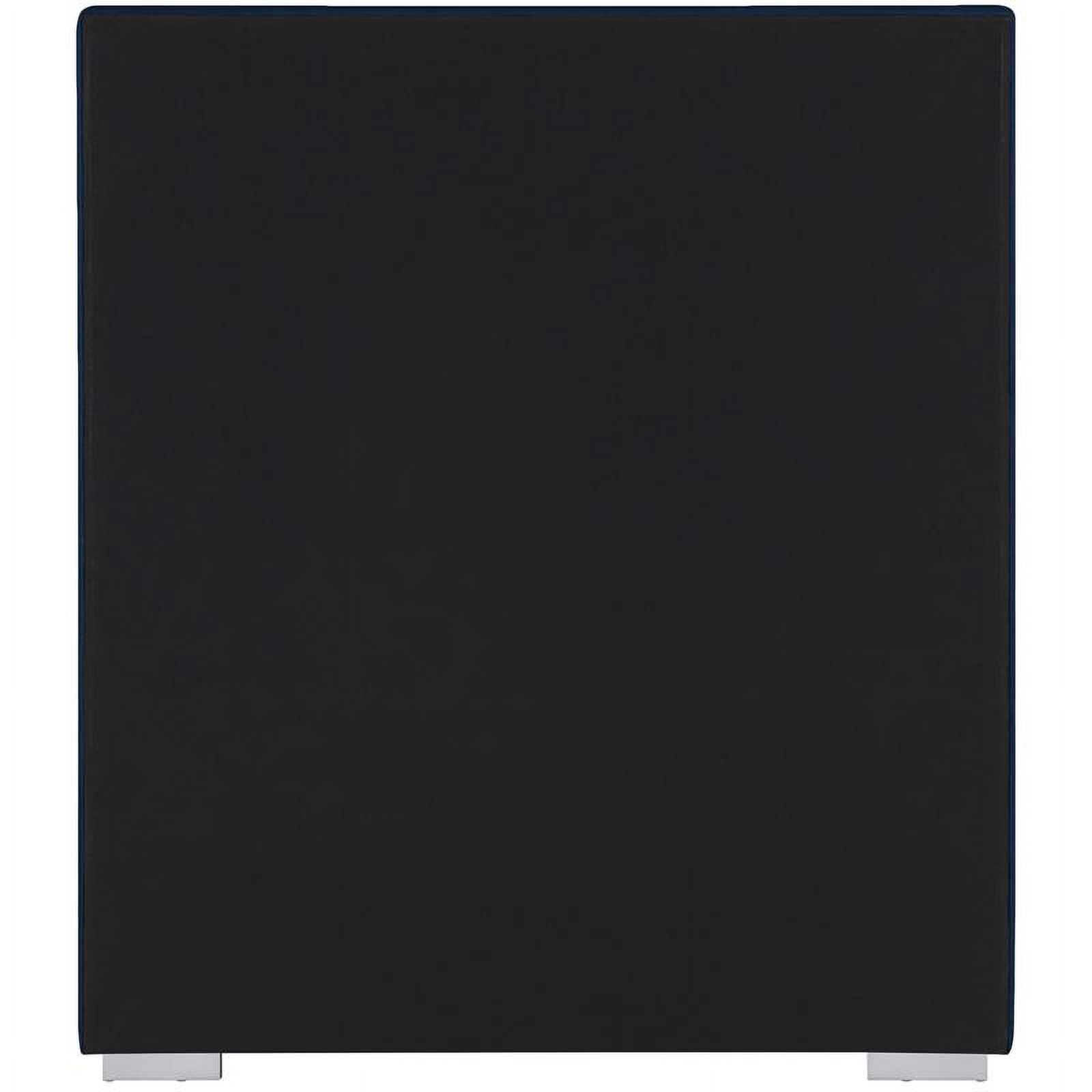 Meridian Furniture Crosby Navy Linen Textured Fabric Twin Bed