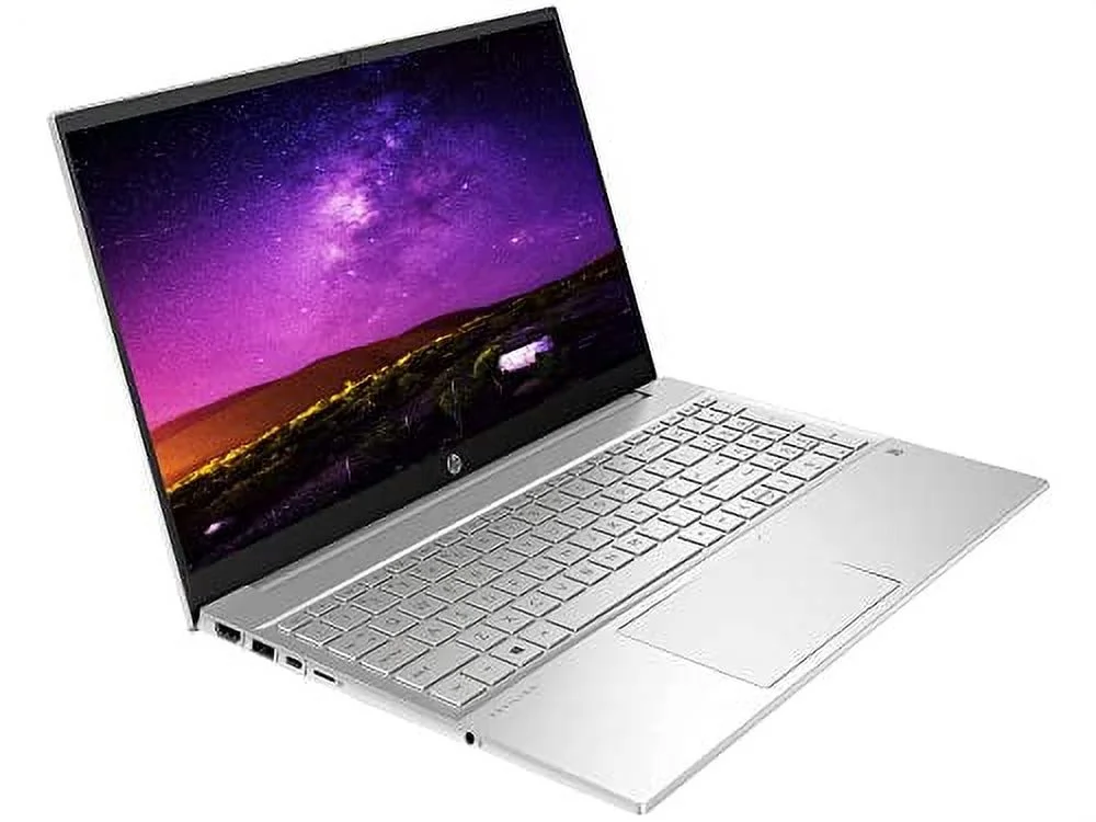 HP Pavilion 15.6 inch FHD Touchscreen IPS Micro-Edge Display Business Laptop, AMD Ryzen 7 5700U 8-Core,Windows 10 Pro, 32GB RAM 2TB SSD,Backlit Keyboard, Webcam, WiFi, 32GB Durlyfish USB Card, Silver