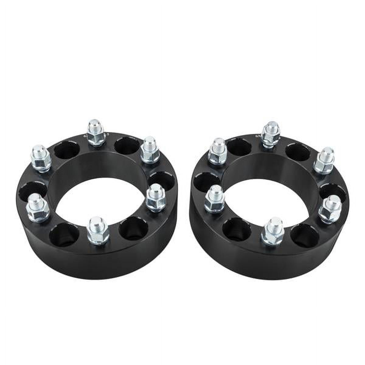2pcs Professional Hub Centric Wheel Adapters for Cadillac 1999-2015 Chevrolet 1988-2015 GMC 1988-2015 Black