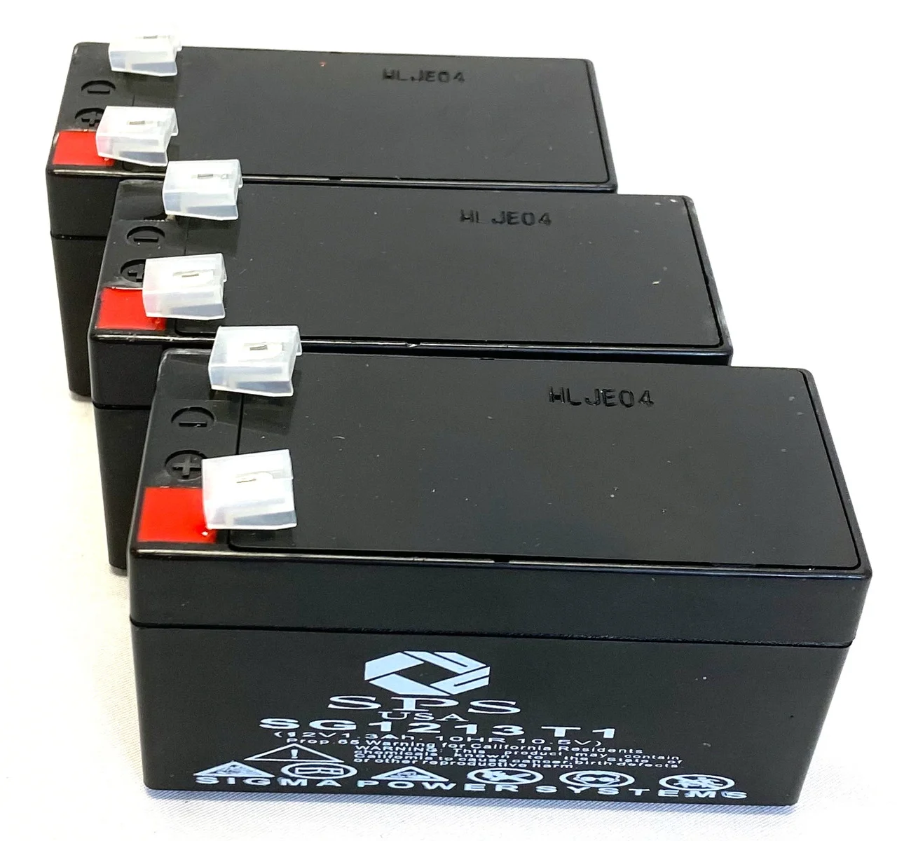 SPS Brand 12V 1.3Ah Replacement Battery (SG1213T1) for Douglas DG12-1.2 (3 Pack)