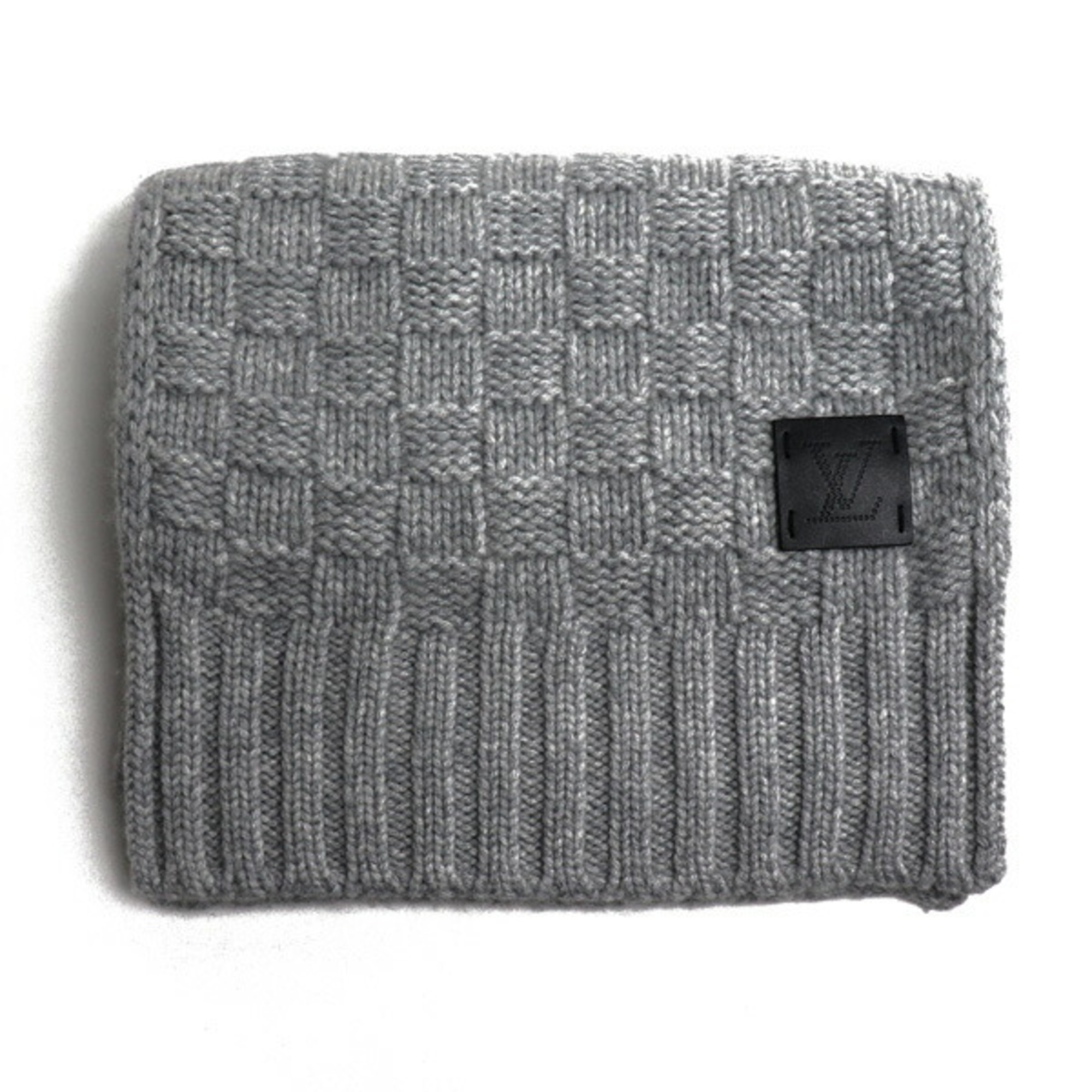 Pre-Owned LOUIS VUITTON Escharp Helsinki Cashmere Muffler M74420 Gricle (Good)