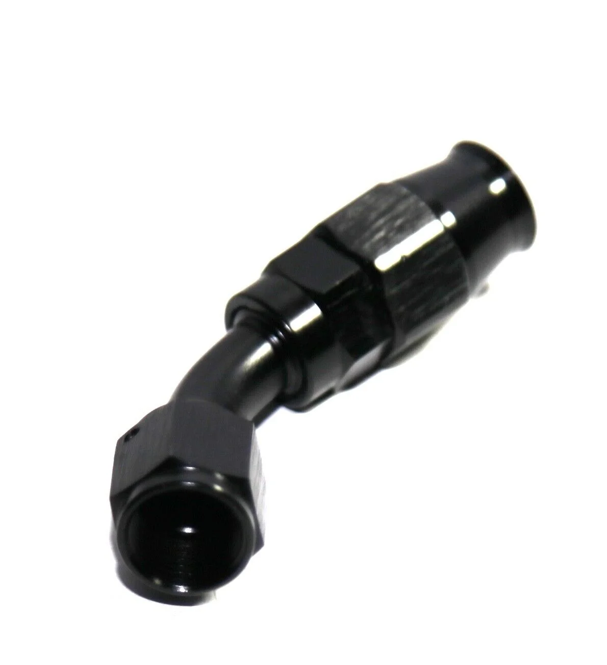 10 Pieces Of BLACK AN6 6AN AN-6 45 Degree Swivel Reusable PTFE Hose End Fitting Adapter BLACK AN6 6AN AN-6 45 Degree Swivel Reusable PTFE Hose End Fitting Adapter