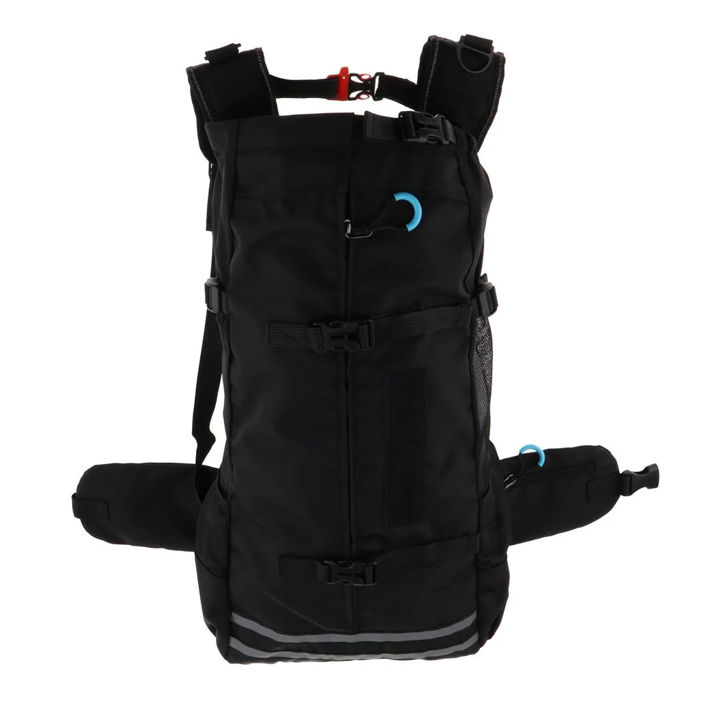 Zipper Carrier Hiking Backpack Fold-able Breathable Bag, Carrier Used for Travelling, Camping, Walking and Outdoor Black