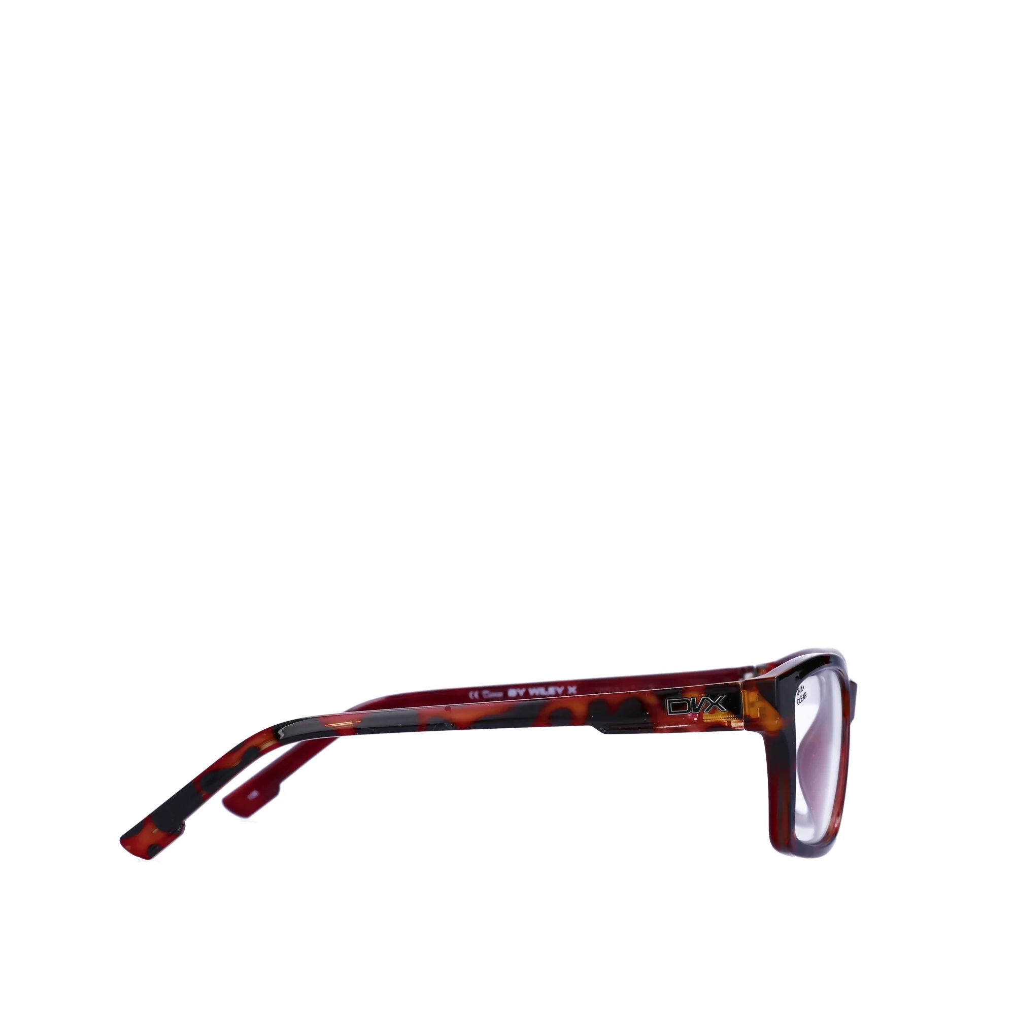 DVX Outline Brown Safety Glasses - ANSI Z87.1 - OSHA Compliant RX Ready