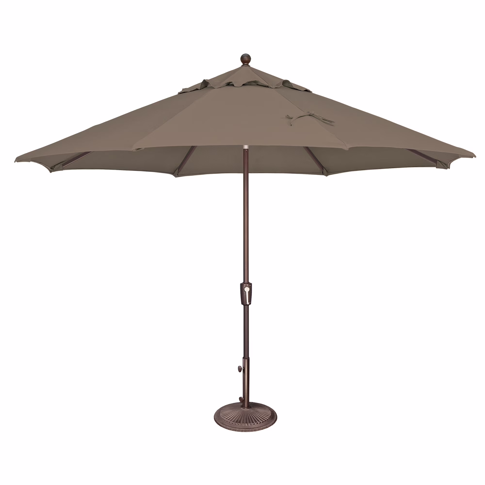 Simply Shade Catalina Octagon Push Button Tilt Umbrella in Bronze/Taupe