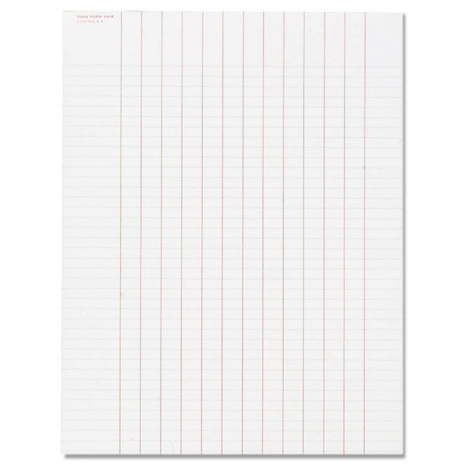 Tops Summary Column Data Pads - 50 sheets per pad - Gummed - 8.50