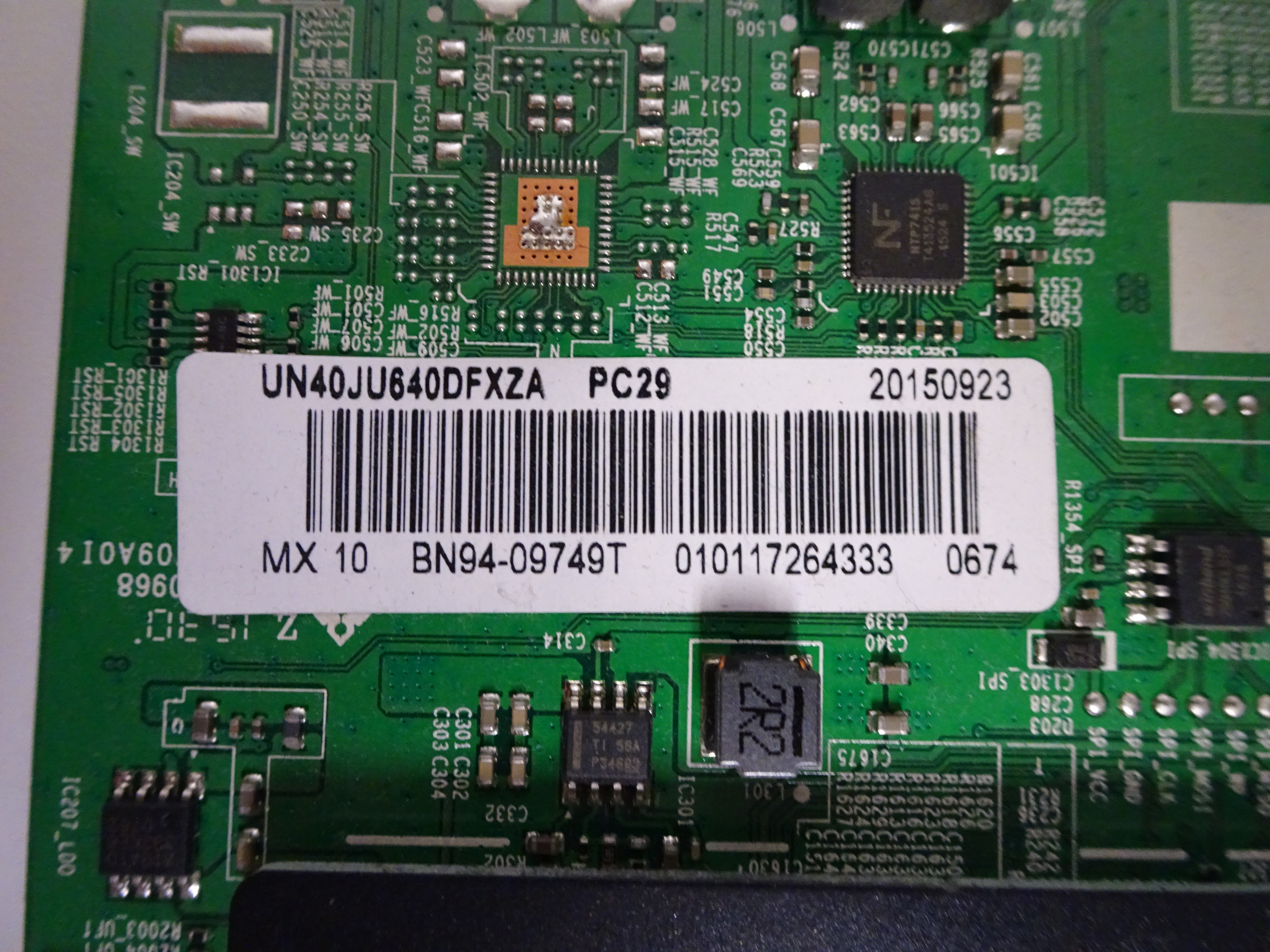Samsung UN40JU640DFXZA Main Board (BN97-10096K) BN94-09749T
