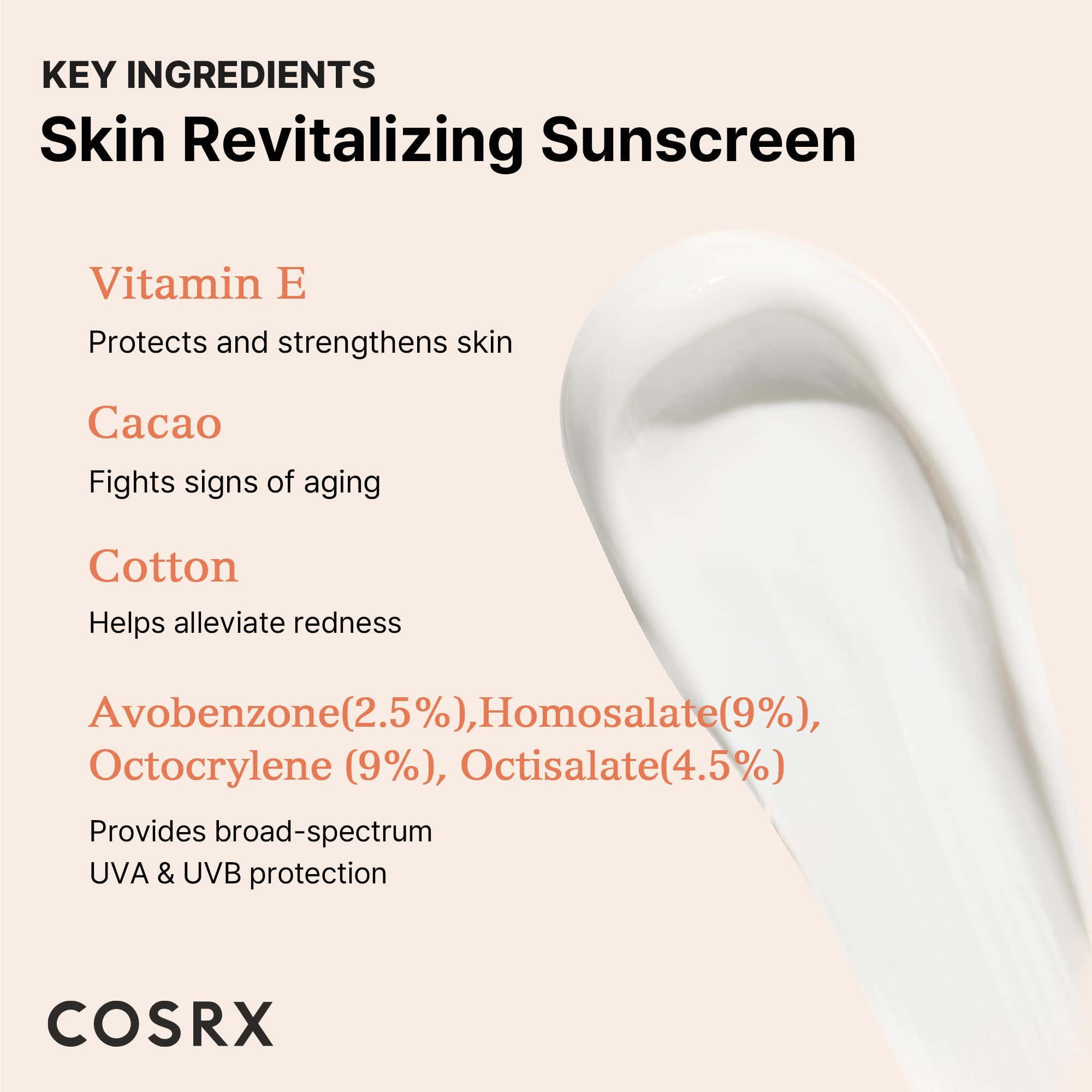 Cosrx Vitamin E Vitalizing Sunscreen 50ml 1.69oz