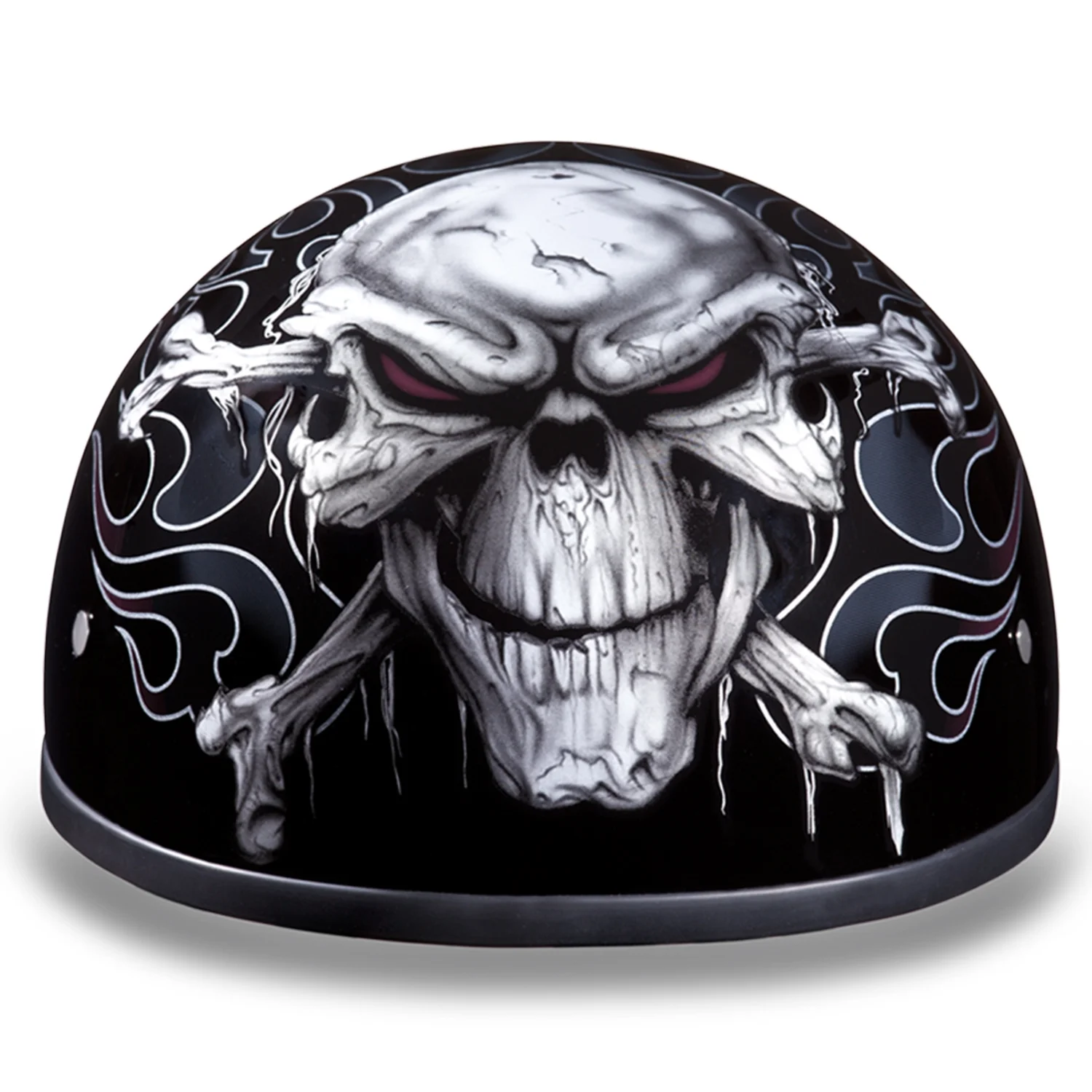 D.O.T. DAYTONA SKULL CAP- W/ CROSS BONES