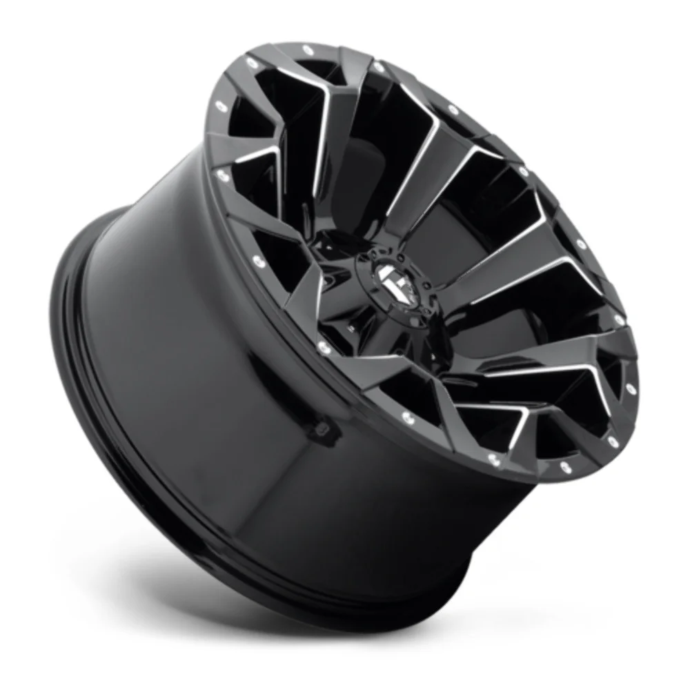 Fuel 1PC Aluminum Rim D576 ASSAULT 20X10in Gloss Black Milled Finish, D57622009846