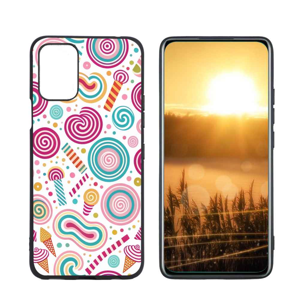 Whimsical-candy-land-patterns-1 phone case for LG K42 for Women Men Gifts,Whimsical-candy-land-patterns-1 Pattern Soft silicone Style Shockproof Case