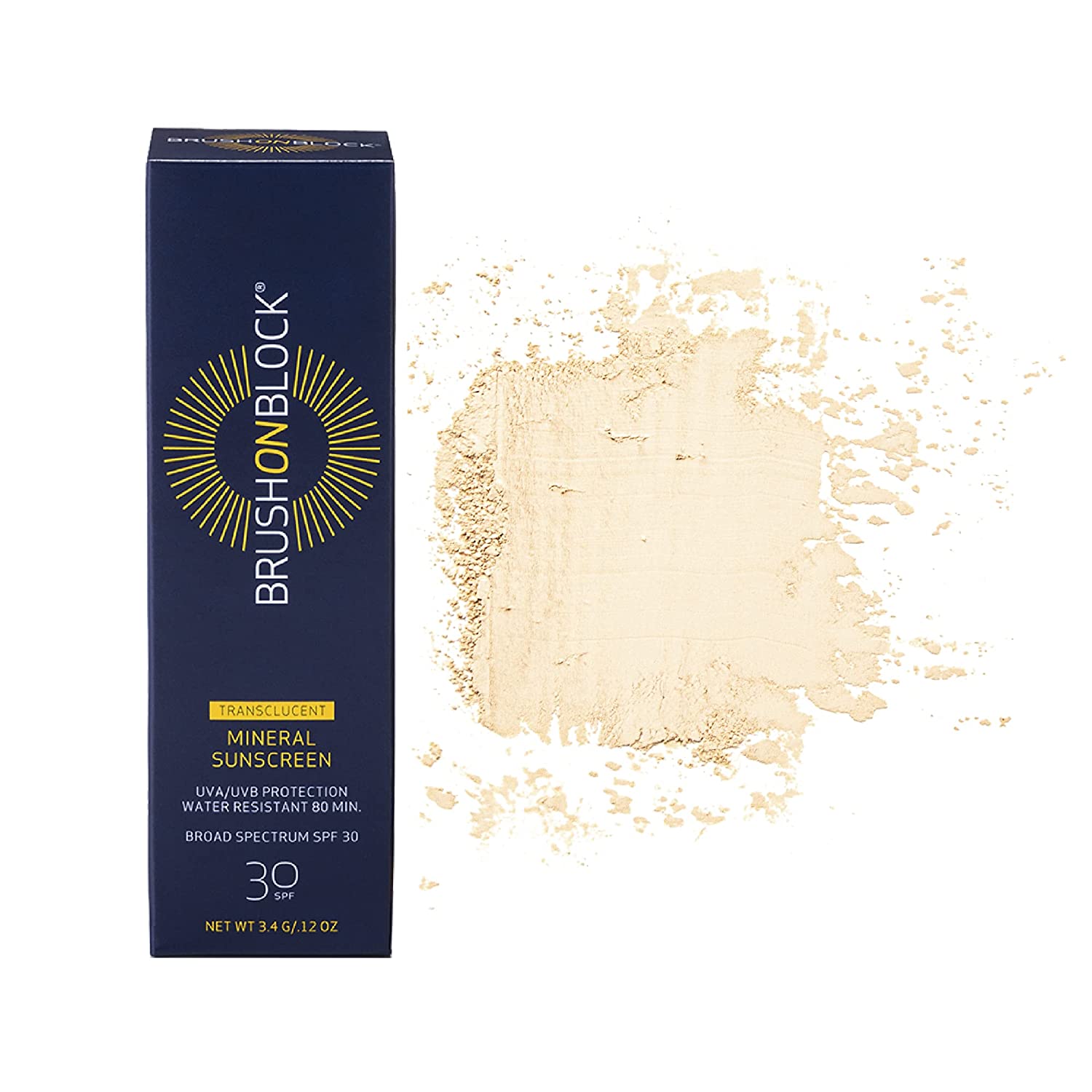 Brush on Block Mineral Sunscreen Powder, Broad Spectrum SPF30 2 Pack