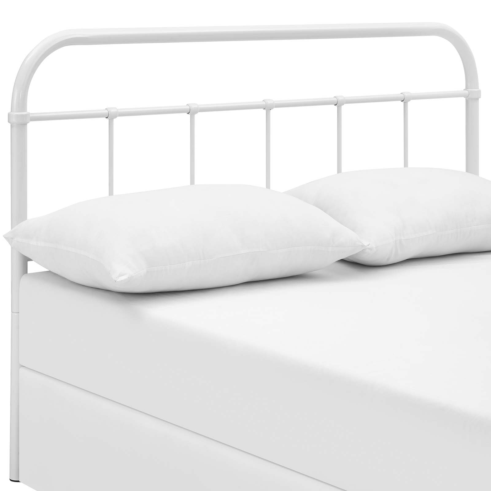 Modway Serena King Steel Headboard in White