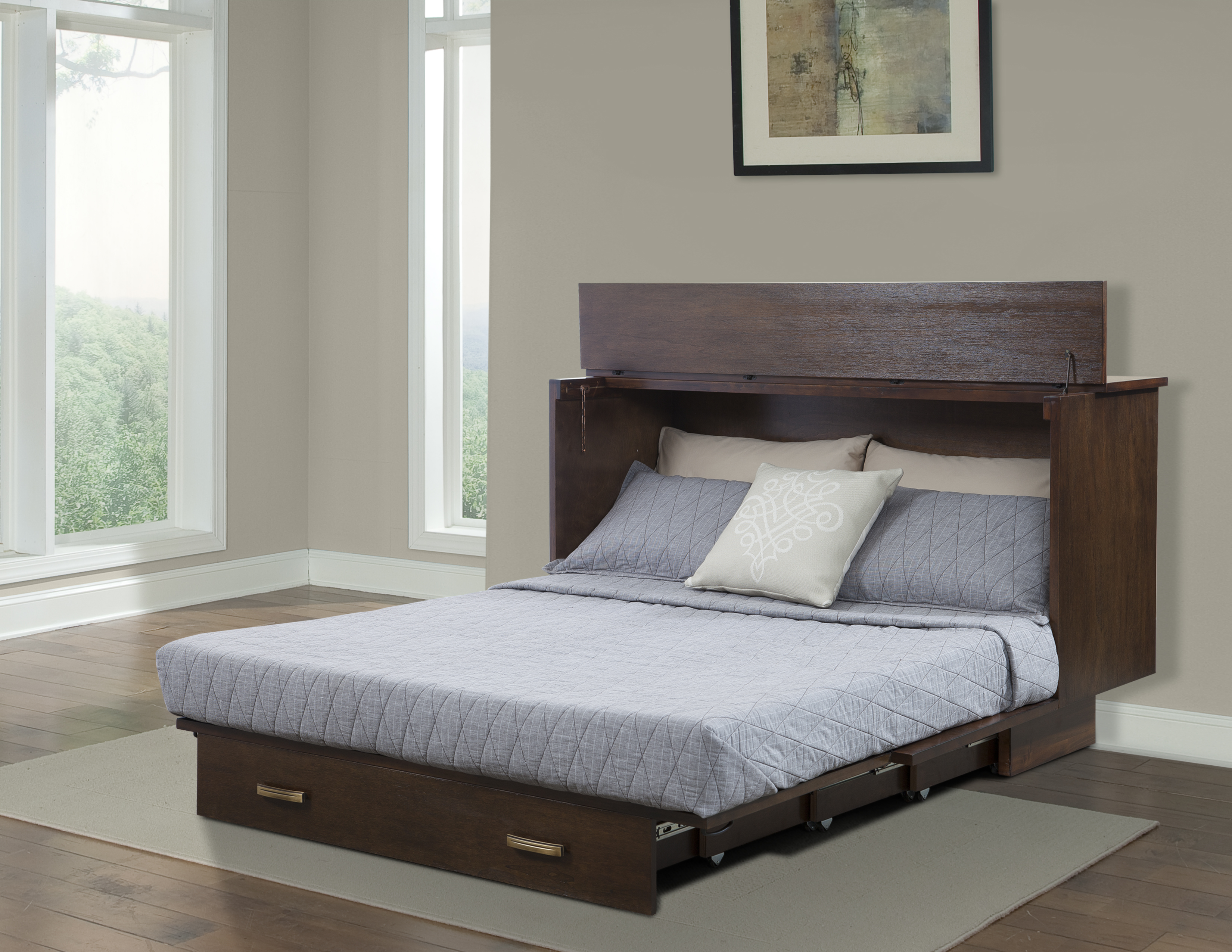 Creden-ZzZ  Pekoe Coffee Cabinet Bed, Full Size