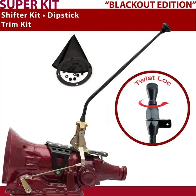 American Shifter  4L60 Shifter Kit Black 23 in. Trim Kit Dipstick for DC961