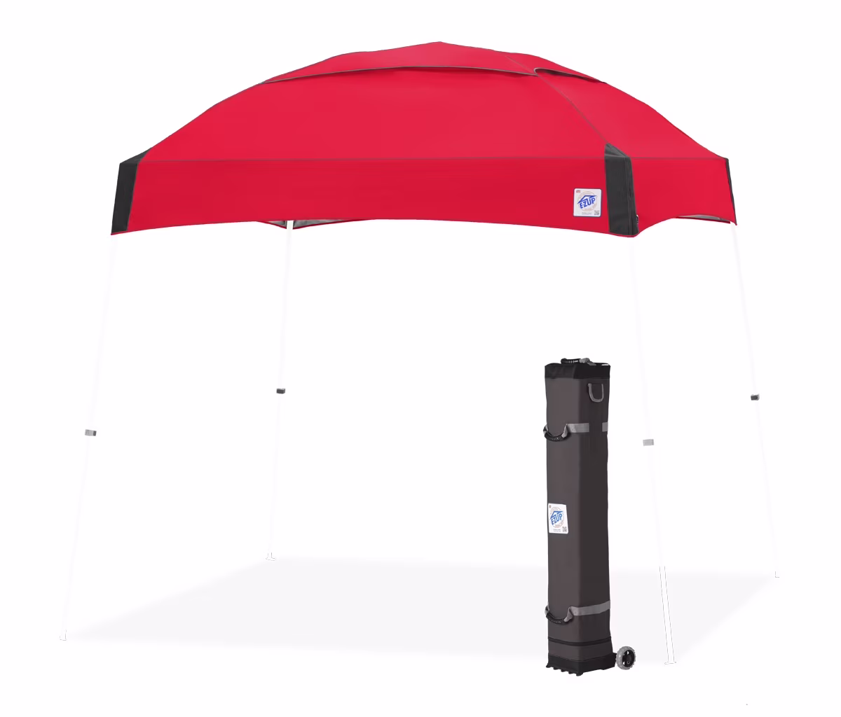 E-Z Up® Dome® Instant Shelter®, Outdoor Vented Shelter Canopy 10' x 10', Red