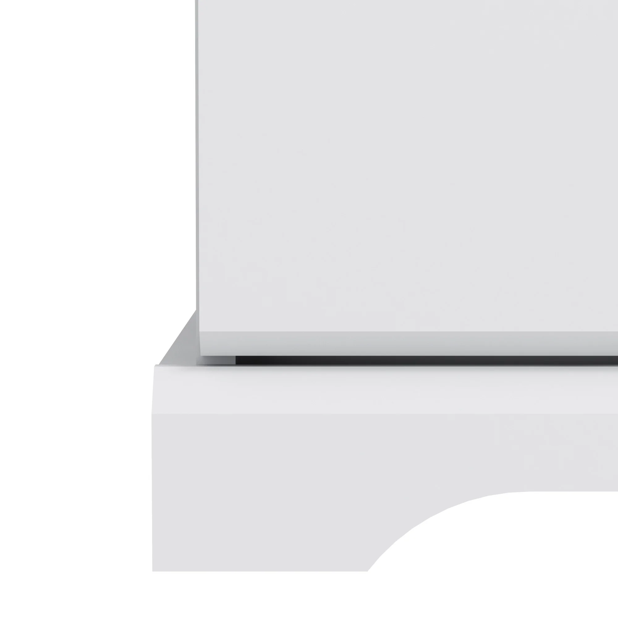 Hillsdale Campbell Wood 2-Drawer Kids Nightstand, White