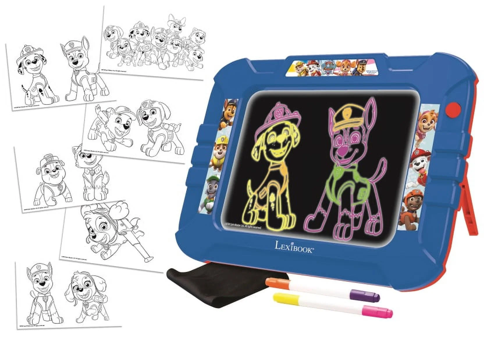 Paw Patrol Neon Luminous Drawing Board with pens and templates_CRNEOPA